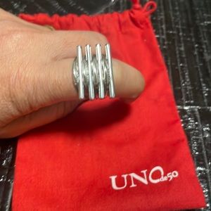 Uno de 50 ring (silver)